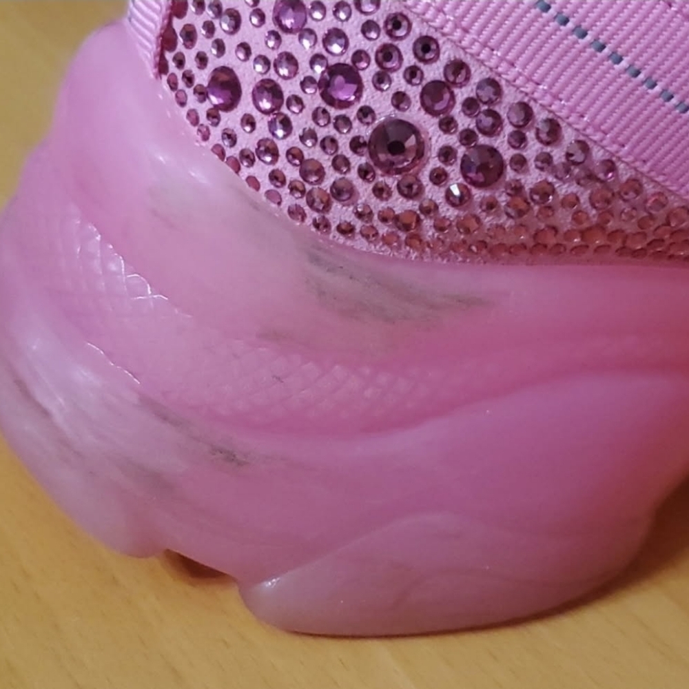 Steve Madden Maxima SM NY90 Pink Stone Sneakers Size 8 - Picture 9 of 13